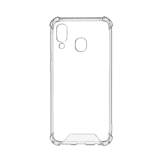 Capa de Silicone com Cantos Duro para Samsung Galaxy A40 Transparente